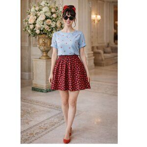 J.CREW HEART DAY MINI SKIRT SIZE 2